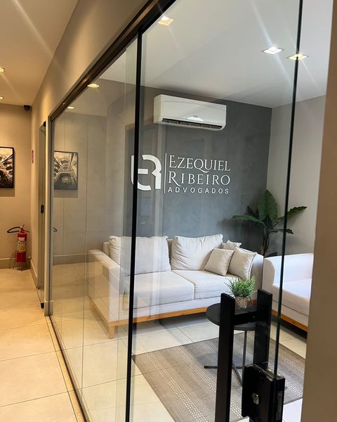 Recepção da sede em Colatina do escritório Ezequiel Ribeiro Advogados